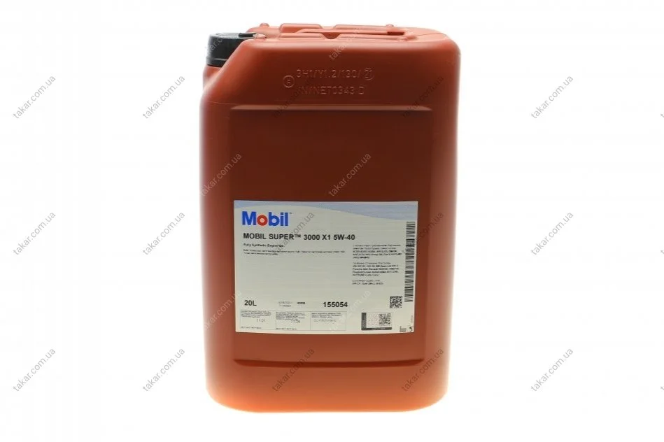 Моторна олива 20 л 5W40 Бензиновий, Дизельний Синтетична MOBIL 150011 (фото 1)