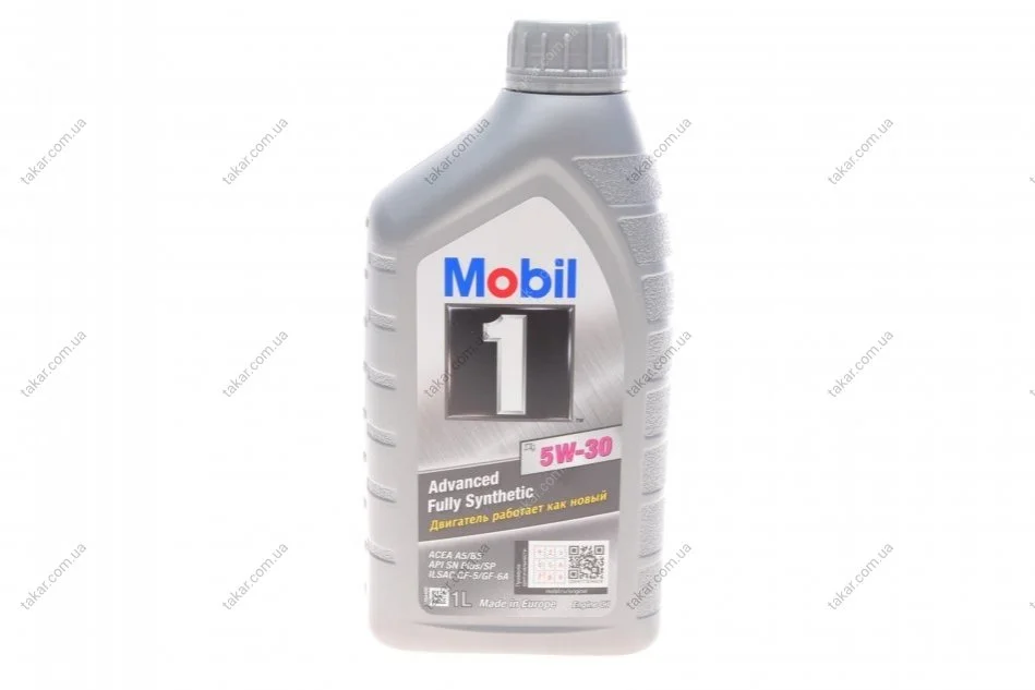 Моторна олива 1 л 5W30 Бензиновий, Дизельний Синтетична MOBIL 152104 (фото 1)