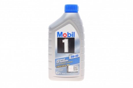 Моторное масло 1 л 5W50 Бензиновый, Дизельный Синтетическое MOBIL 153631 (фото 1)