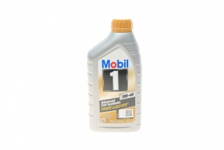 Моторное масло 1 л 0W40 Бензиновый, Дизельный Синтетическое MOBIL 153691 (фото 1)