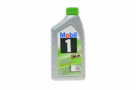 Моторна олива 1 л 0W20 Бензиновий, Дизельний Синтетична MOBIL 153790 (фото 1)