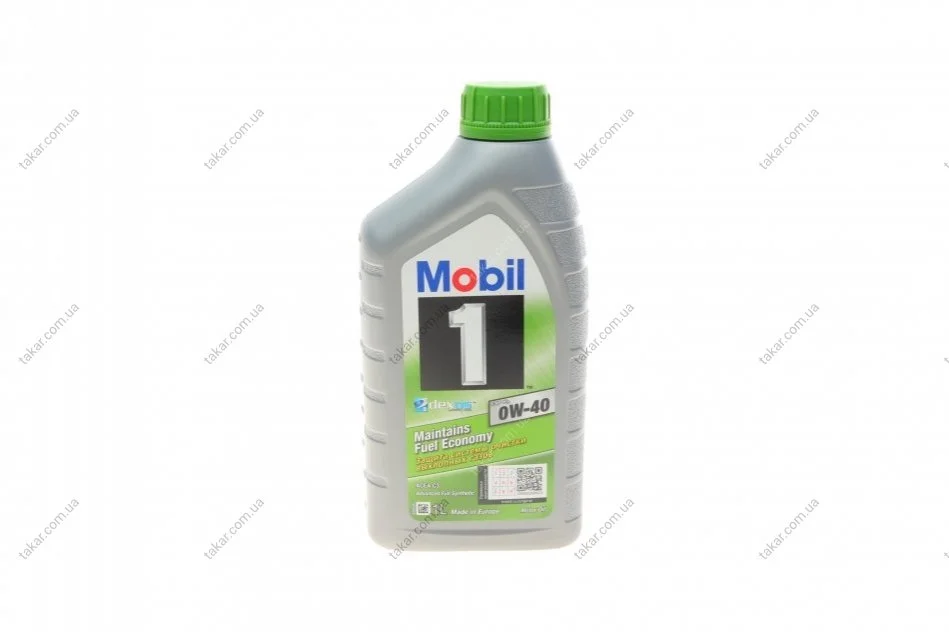 Моторна олива 1 л 0W40 Бензиновий, Дизельний Синтетична MOBIL 154148 (фото 1)