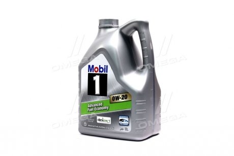 Моторное масло 5 л 0W20 Бензиновый Синтетическое MOBIL 155253