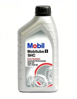 Трансмиссионное масло 75W90 1 л МКПП Синтетическое MOBIL 75W90 SHC 1L