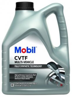 Трансмиссионное масло 4 л CVT Синтетическое MOBIL CVTF MULTI-V 4L (фото 1)