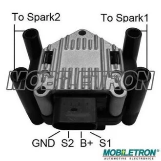 Котушка запалювання 12V MOBILETRON IG-B018K