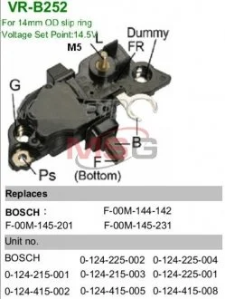 Регулятор напруги 45791V MOBILETRON VRB252