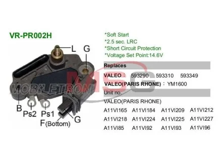 Регулятор напряжения M517 MOBILETRON VRPR002H