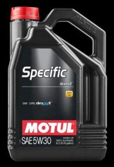 Олива моторна Specific DEXOS2™ 5W-30, 5л. MOTUL 102643