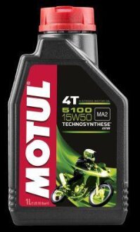 Олива моторна 5100 4T 15W-50 1л MOTUL 104080