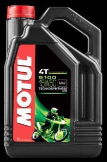 Олива моторна 5100 4T 15W-50 4л MOTUL 104083