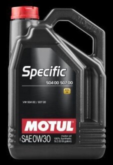 Олива моторна Specific VW 504.00-507.00 0W-30, 5л. MOTUL 107050