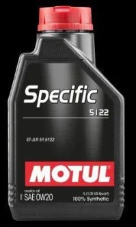 Олива моторна Specific 5122 0W-20 1л MOTUL 107304