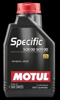 Олива моторна Specific VW 508.00-509.00 0W-20, 1л. MOTUL 107385