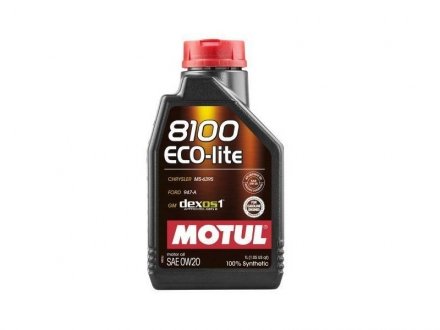 Олива моторна 8100 Eco-Lite 0W-20, 1л. MOTUL 108534