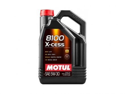 Масло моторное 8100 X-cess 5W-30, 5л. MOTUL 108946