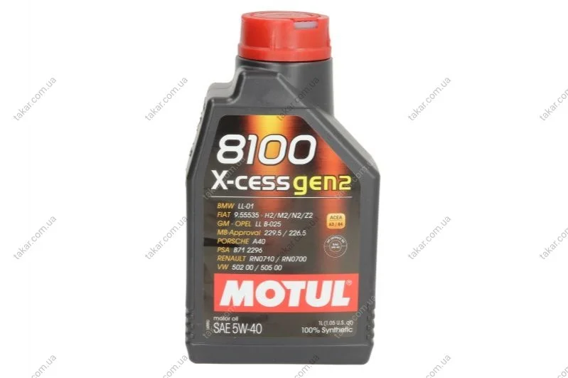 Моторное масло 1 л 5W40 Бензиновый, Дизельный Синтетическое MOTUL 368201 (фото 1)