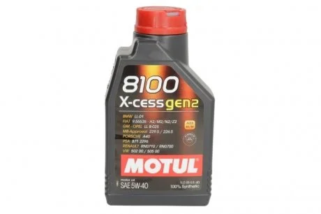 Моторна олива 1 л 5W40 Бензиновий, Дизельний Синтетична MOTUL 368201