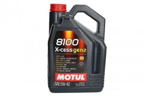 Моторна олива 5 л 5W40 Бензиновий, Дизельний Синтетична MOTUL 368206