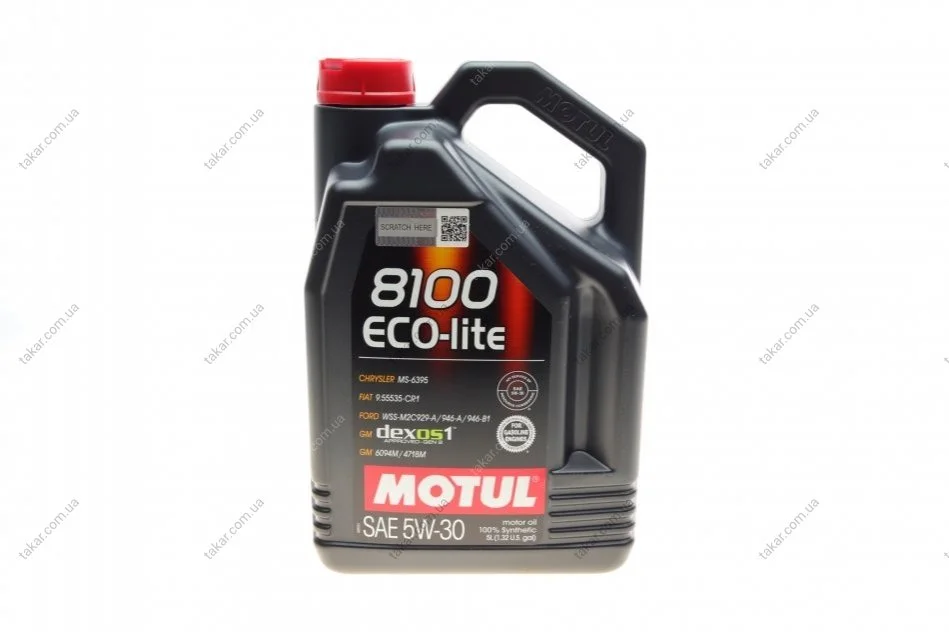 Моторное масло 5 л 5W30 Бензиновый Синтетическое MOTUL 839551 (фото 1)