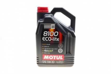 Моторное масло 5 л 5W30 Бензиновый Синтетическое MOTUL 839551 (фото 1)