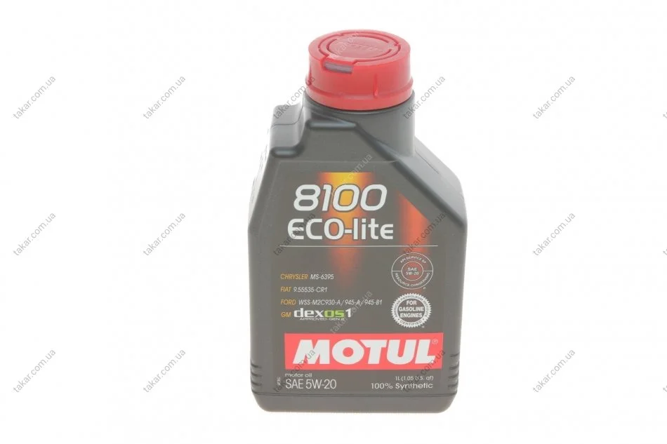 Масло 8100 ECO-LITE 5W-20 1L MOTUL 841411 (фото 1)