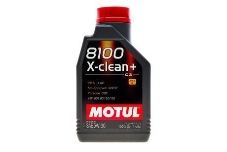 Олива 8100 X-clean + 5W30 1 L MOTUL 854711