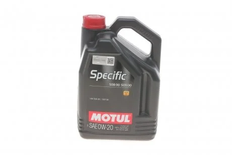 Масло Specific 508 00 509 00 SAE 0W20 5 L MOTUL 867251