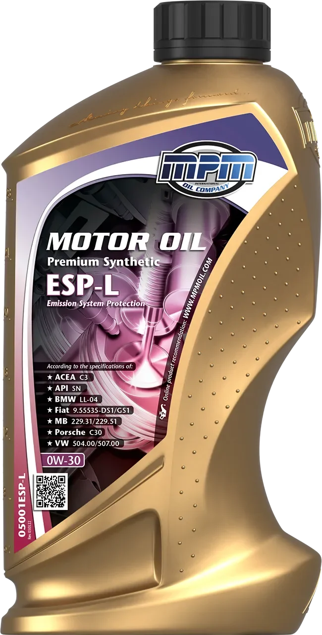 Моторное масло 1 л 0W30 Бензиновый, Дизельный Синтетическое MPM 05001ESP-L (фото 1)