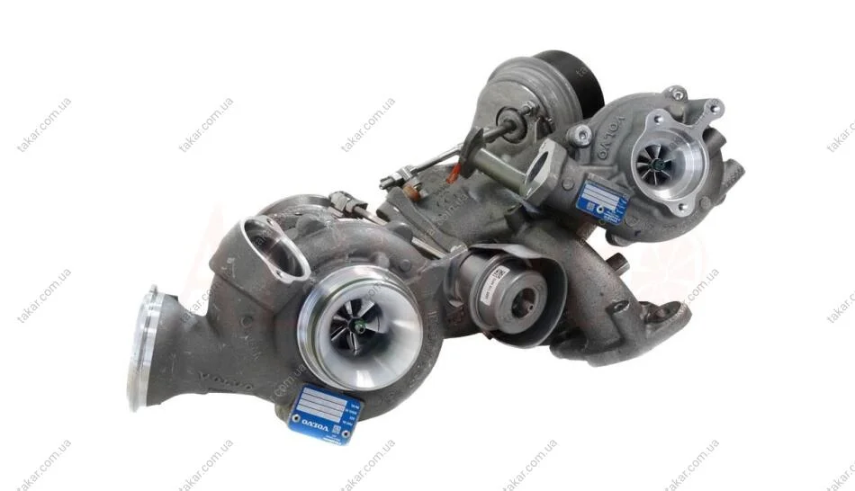 Турбіна Bi-Turbo в зборі відновлена VOLVO XC60 08-17, V60 10-18, S60 10-18, XC90 15-, XC70 07-16, V70 07-16, XC60 18-, S80 06-16, S90 16-, V40 12-19, V90 16-, XC40 16- MSG 10009700118 (фото 1)