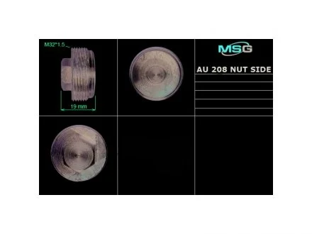 Гайка бокового поджима MSG AU208NUTS