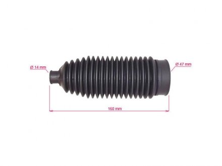 Пильовик рульової рейки VW Golf IV 97-03, Bora 98-13, Beetle new 98-11; AUDI A3 96-03; SKODA Octavia Tour 96-10; SEAT Leon 99-05, Toledo II 99-04 MSG AU209DUSTER