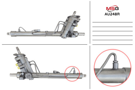 Рулевая рейка с ХПК восстановлена VW Polo 02-09, Skoda Fabia I 99-07, SEAT Cordoba 02-09 MSG AU248R