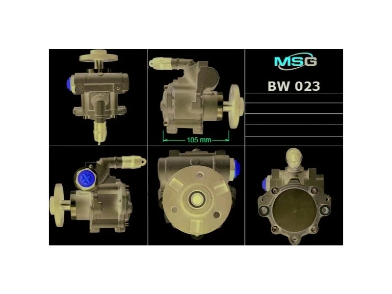 Насос ХПК новый BMW 1 E81-88 04-11, BMW 3 E90-93 05-12, BMW 5 E60-61 03-10 MSG BW023 (фото 1)
