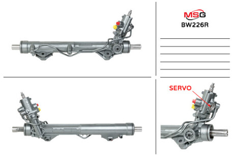 Рулевая рейка с ХПК восстановлена BMW 5 E60-61 03-10 MSG BW226R