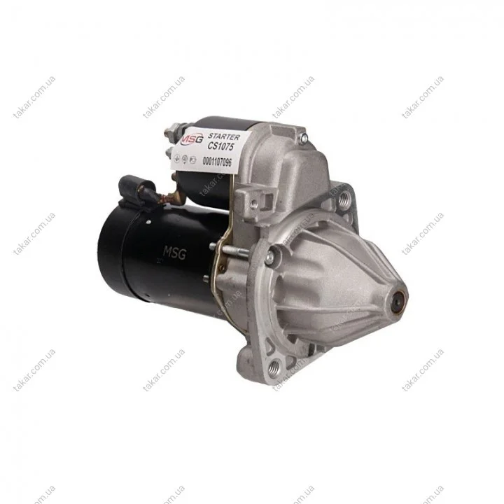 Стартер новый VW LT28-55 96-06; MERCEDES-BENZ Sprinter 901-905 95-06, Vito W638 96-03, ML W163 98-05, SLK R170 96-04, CLK W208 97-02, C-Class W203 00-07, C-Class W202 93-00, E-Class W210 94-03, E-Class W124 84-95; SSANGYONG Korando 96-05, Musso 99-0 MSG CMS1075 (фото 1)