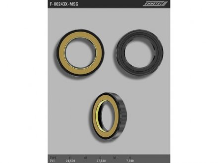 Сальник рулевой рейки MSG F-00243TX