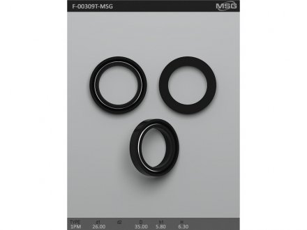 Сальник рулевой рейки MSG F-00309T