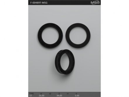 Сальник рулевой рейки MSG F-00489T
