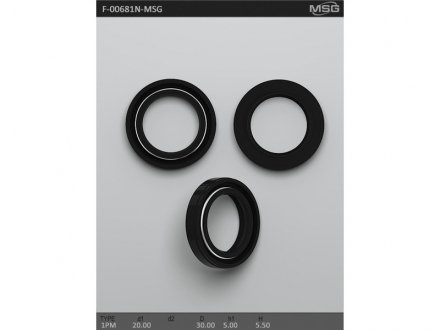 Сальник рулевой рейки MSG F-00681N