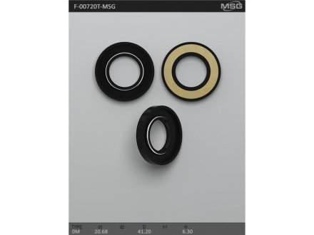 Сальник рулевой рейки MSG F-00720T