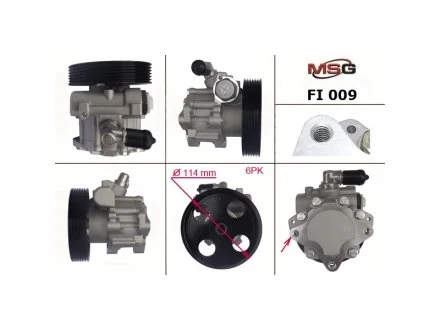 Насос ХПК новый Fiat Scudo 95-07, Peugeot 406 97-04, Citroen Jumpy 95-07 MSG FI009