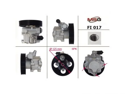 Насос ГПК новий Fiat Ulysse 94-02, Peugeot 406 97-04, Citroen Jumpy 95-07 MSG FI017