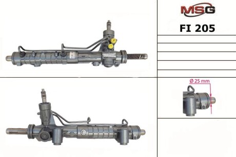 Рульова рейка з ГПК нова Fiat Doblo 00-09 MSG FI205 (фото 1)