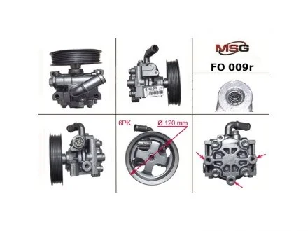 Насос ГПК восстановлен Ford Connect 02-13 MSG FO009R