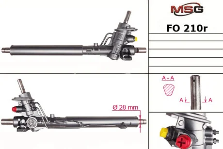 Рулевая рейка с ГУР MSG FO210R