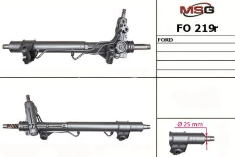 Рульова рейка з ГПК MSG FO219R