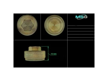 Гайка нижнего поджима ГУР MSG FO228LNUT