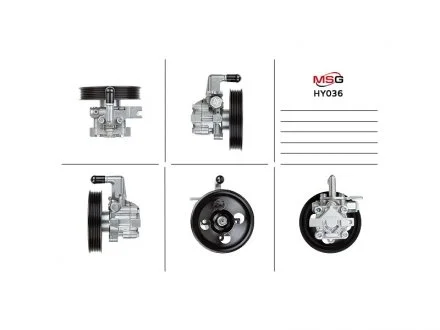 Насос ХПК новый Hyundai Santa Fe 06-12, Kia Sorento 09-15 MSG HY036