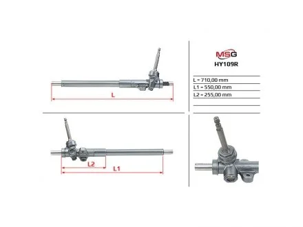 Рулевая рейка без ГУР MSG HY109R